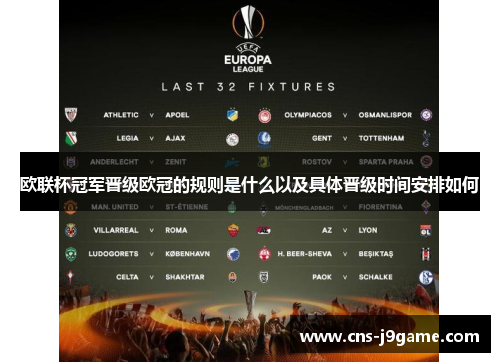 欧联杯冠军晋级欧冠的规则是什么以及具体晋级时间安排如何